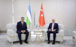 TBMM Başkanı Kurtulmuş, Özbekistan’da Yasama Meclisi Başkanı İsmailov ile Görüştü