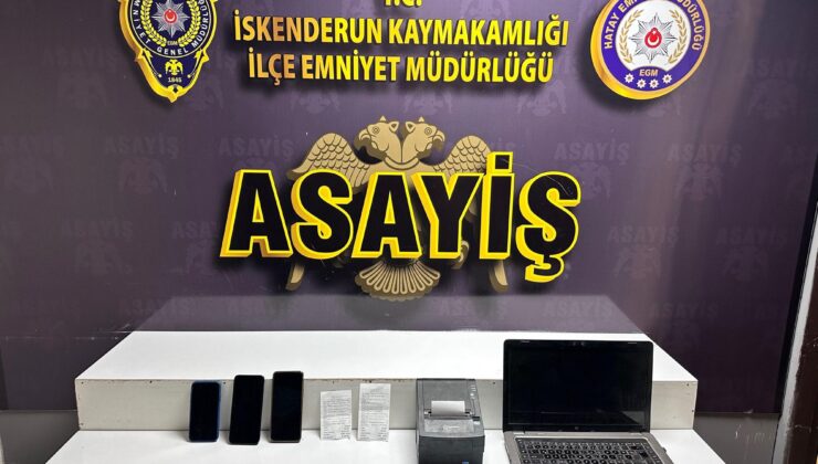 İskenderun’da Yasadışı Bahis Operasyonu