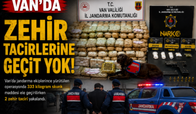 Van’da 333 Kilo Skunk Ele Geçirildi: 2 Şüpheli Yakalandı