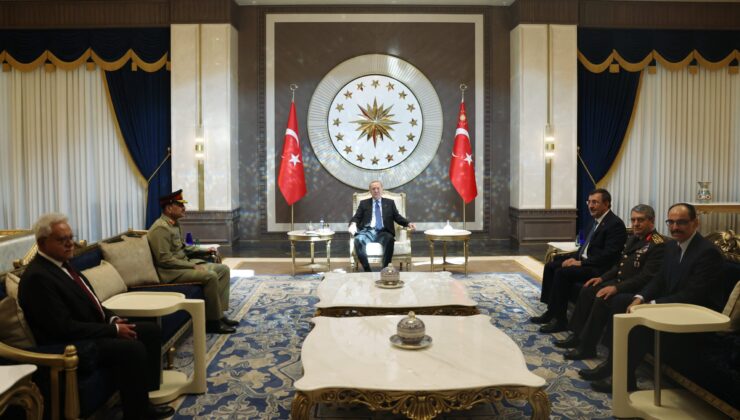 Cumhurbaşkanı Erdoğan Pakistan Savunma Kuvvetleri Komutanı Munir’i Kabul Etti