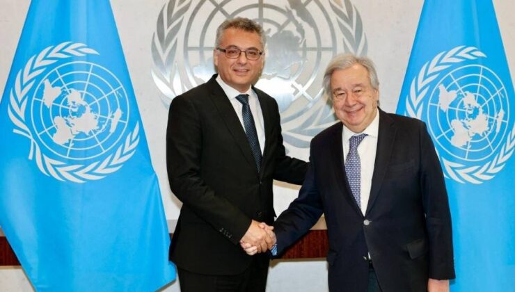 BM Genel Sekreteri Guterres KKTC Cumhurbaşkanı Erhürman İle Bir Aya Geldi