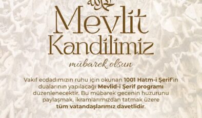 Vakıflar Genel Müdürlüğünden Türkiye Genelinde Mevlit Kandili Programları: 25 Bölge Müdürlüğünün Sorumluluk Alanında 81 Program